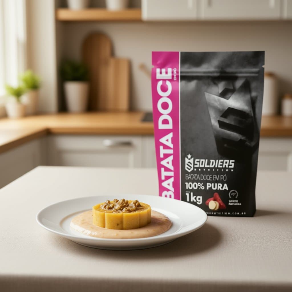 Smoothie Energético com Batata Doce Desidratada Em Pó