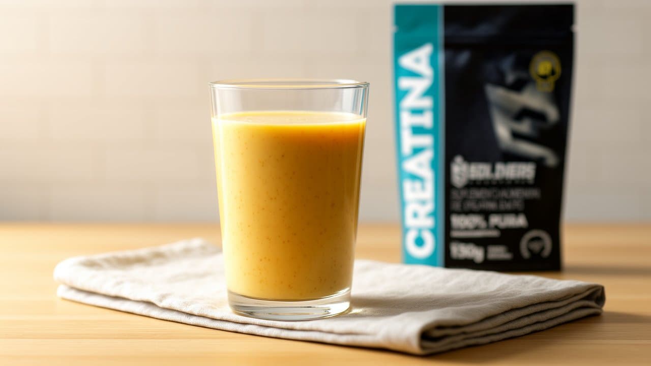Smoothie Energético de Banana e Creatina
